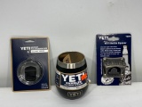 Black Yeti 10oz Wine Tumbler, Wine Tumbler Lid, Yeti Bottle Opener, 3 Items