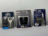 3 Items: Yeti Molle Zinger, Rambler Hot Shot Cap, Yeti Bottle Opener