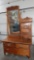 Antique Hat Box Dresser with Mirror