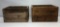 Lot of 2 Wooden Ammo Crates, Wards, Winchester