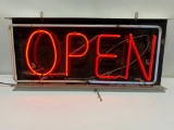 Neon Open Sign, 32in x 14in, Working