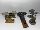 Antique Egg Scales, Scales and Scale Weights