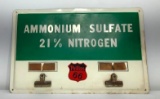 Metal Ammonium Sulfate Sign with Phillips 66 Sticker 19