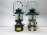 2 Vintage Coleman Kerosene Lamps