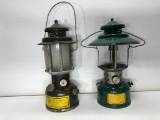 2 Vintage Coleman Kerosene Lamps