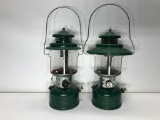 2 Vintage Coleman Kerosene Lamps