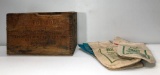 Remington Wood Shell Box and Shot Bags