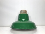 Old Porcelain Two Color Gas Station Type Light 16