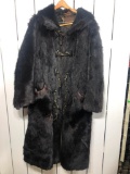 Handmade Fur Coat Probably from the 1920's or Earlier, Rugged