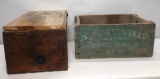 Lot of 2 Wooden Crates