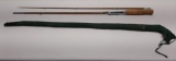 Two Piece Bamboo Fly Rod with Cloth Storage Case