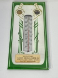 Harvard, Nebraska Advertising Lucky Penny Mirror Thermometer, Farmers Union Coop 12in