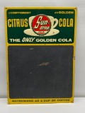 Sun Drop Cola Citrus Cola Tin Chalk Menu Board Sign, 27.5in x 19.5in