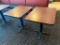 2 Restaurant Tables, Laminate Top, Pedestal Base, 29in H, 30in L, 24in D, 2x's $