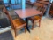 Restaurant Table (24in x 30in x 29in) w/ 2 Solid Wood Restaurant Chairs