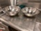 Lot of 10 NSF Stainless Steel Mixing Bowls, 12in x 3.5in