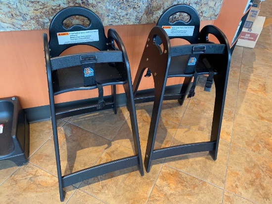 Lot of 2 Koala Kare HD Resin Childs High Chairs