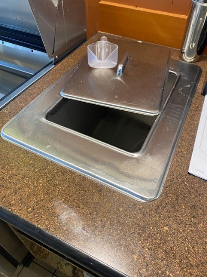 Lot of 2, Ice Bin Inserts & Lids, Buyer to Remove, Bid Only, Not Cabinet
