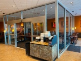 Interior Glass and Aluminum Framed Meeting Room w/ Automatic Doors, See Images & Video For Details