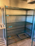 Metro Green Wire Shelving Unit, Stationery, 60in x 24in x 74in