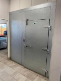 Walk-In Cooler w/ Front Merchandiser Glass Doors and Shelves (No Floor), Approx. 12ft x 16ft