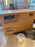 Full Case Microlite CD16CXL 10oz XL Clear Deli Container & Lids, 250 Combos