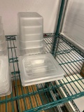 Lot of 3 Cambro Camware 1/6 Size, 6in Food Pans w/ Lids No. EN 631-1