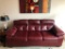 Leather Burgundy Couch 91