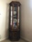 Glass and Wood Curio Cabinet