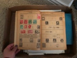 Vintage Stamp Book and 13 Mint Stamp Sets, Stamp Collection