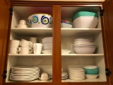 3 Shelves of Dishes