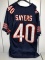 Autographed GALE SAYERS Replica JERSEY JSA Authentication CHICAGO BEARS