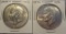 1974 S, 1976 S Ike Silver Dollars BU/UNC