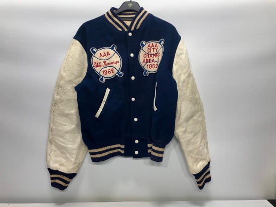 Adrian Fiala 1962 High School Baseball Champs Letterman Jacket