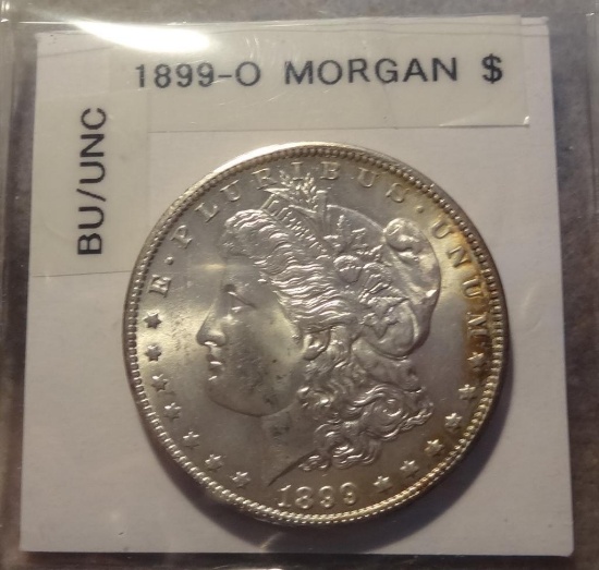 1899 O Morgan Silver Dollar - BU/Unc