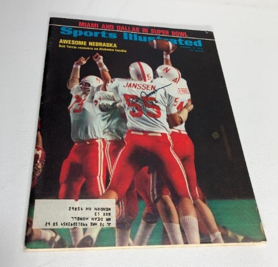 Bill Janssen Signed Sports Illustrated 1972 Orange Bowl Champs