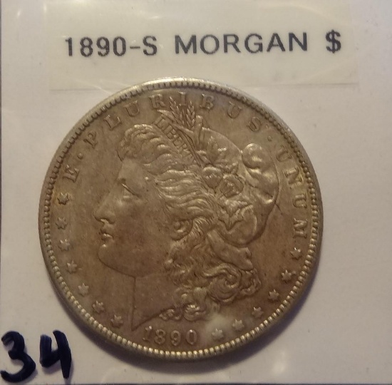 1890 S Morgan Silver Dollar