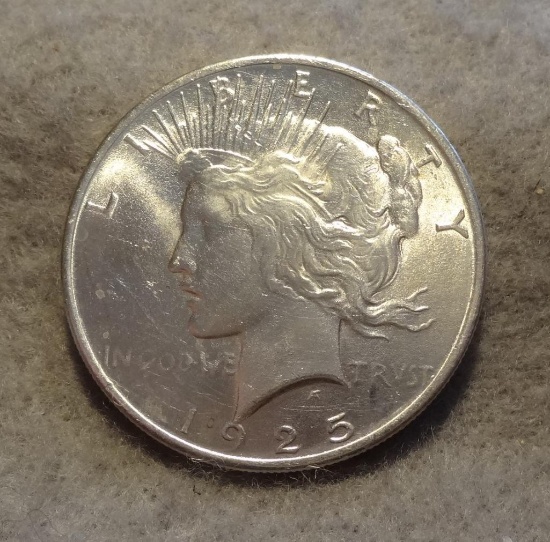 1925 Peace Silver Dollar BU/UNC