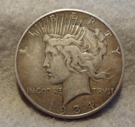 1934 D Peace Silver Dollar