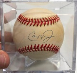 Autographed Cal Ripken Jr Baseball in Acrylic Case, Ripken COA