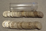 Roll of 50 Mercury Dimes Assorted Dates, Silver