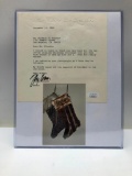 Johnny Carson Offical Letterhead with Matching Photo Autograph RARE JSA Authenticated