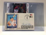 Pee Wee Reese Autograph Cooperstown Postcard JSA Authentication