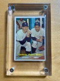 Mickey Mantle & Yogi Berra 1957 Topps Baseball Card No. 407