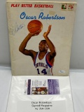 Oscar Robertson Signed Instructional Book w/ JSA COA