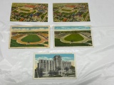 Five Creighton University 1920's Postcards