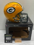 Brett Favre, Bart Starr, Aaron Rodgers Signed Full Size Helmet (Steiner & Favre COA)