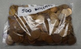 Bag of 500 Wheat Cents