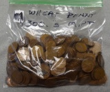 Bag of 300 S Mint Wheat Cents