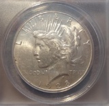 1928 S Peace Silver Dollar ANACS AU-58